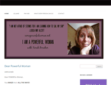 Tablet Screenshot of iamapowerfulwoman.net